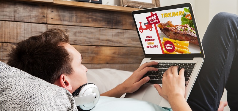 Man ordering Takeaway Food