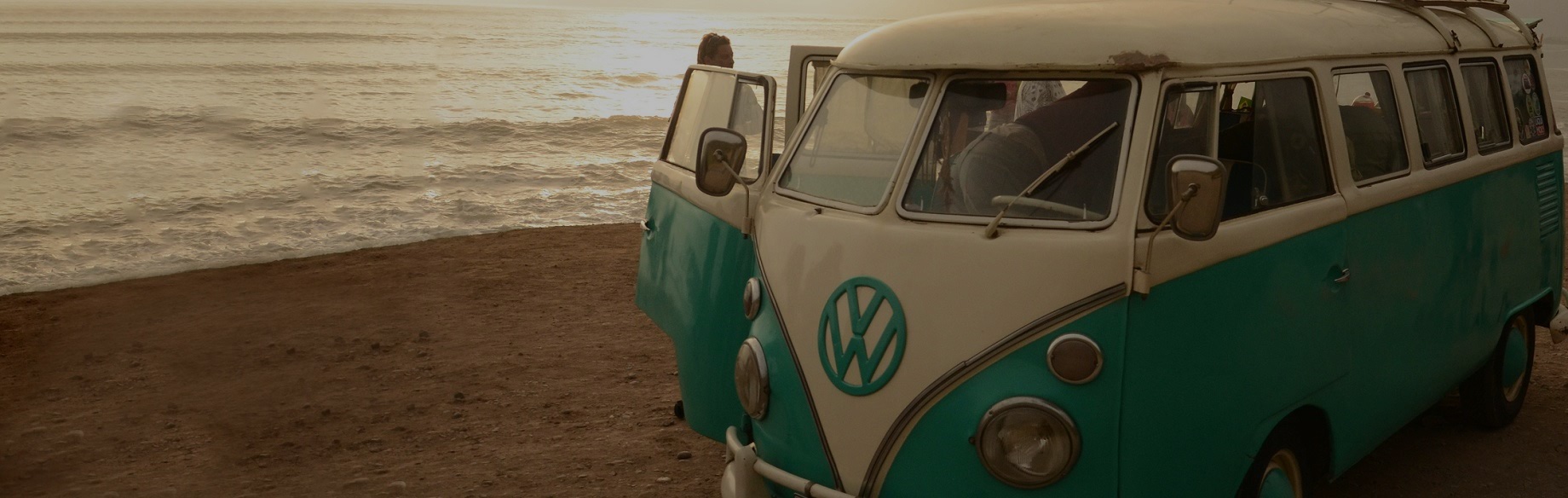 Campervan at the beach